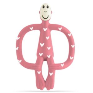 Matchstick Monkey® Grickalica s masažnom četkicom za zube Classic, Love Hearts