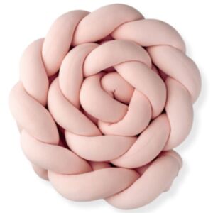 Puffi® Obruba pletenica za krevetić, Powder pink