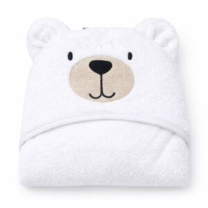 Puffi® Dječji ručnik s kapuljačom medo, White