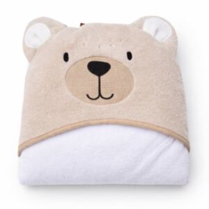 Puffi® Dječji ručnik s kapuljačom medo, White - Beige