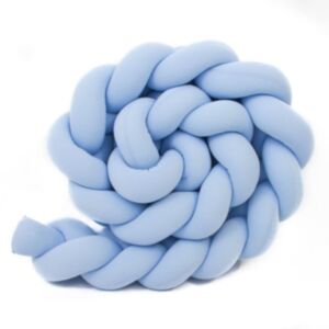 Puffi® Obruba pletenica za krevetić, Baby blue