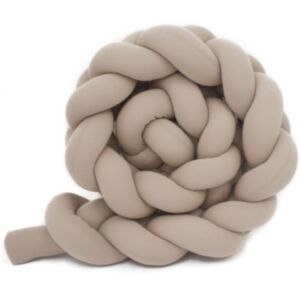 Puffi® Obruba pletenica za krevetić, Dark beige