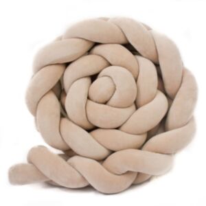 Puffi® Obruba pletenica za krevetić velvet, Beige