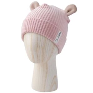 PUFFI® Dječja kapa medo velvet, Cutie rose