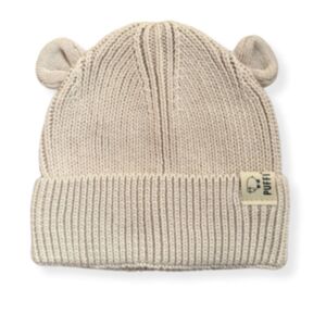 Puffi® Dječja kapa Knitted Bear, Beige