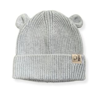 Puffi® Dječja kapa Knitted Bear, Grey
