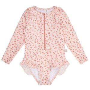 Swim Essentials dječji kupaći kostim dugih rukava UV, Old Pink Leopard